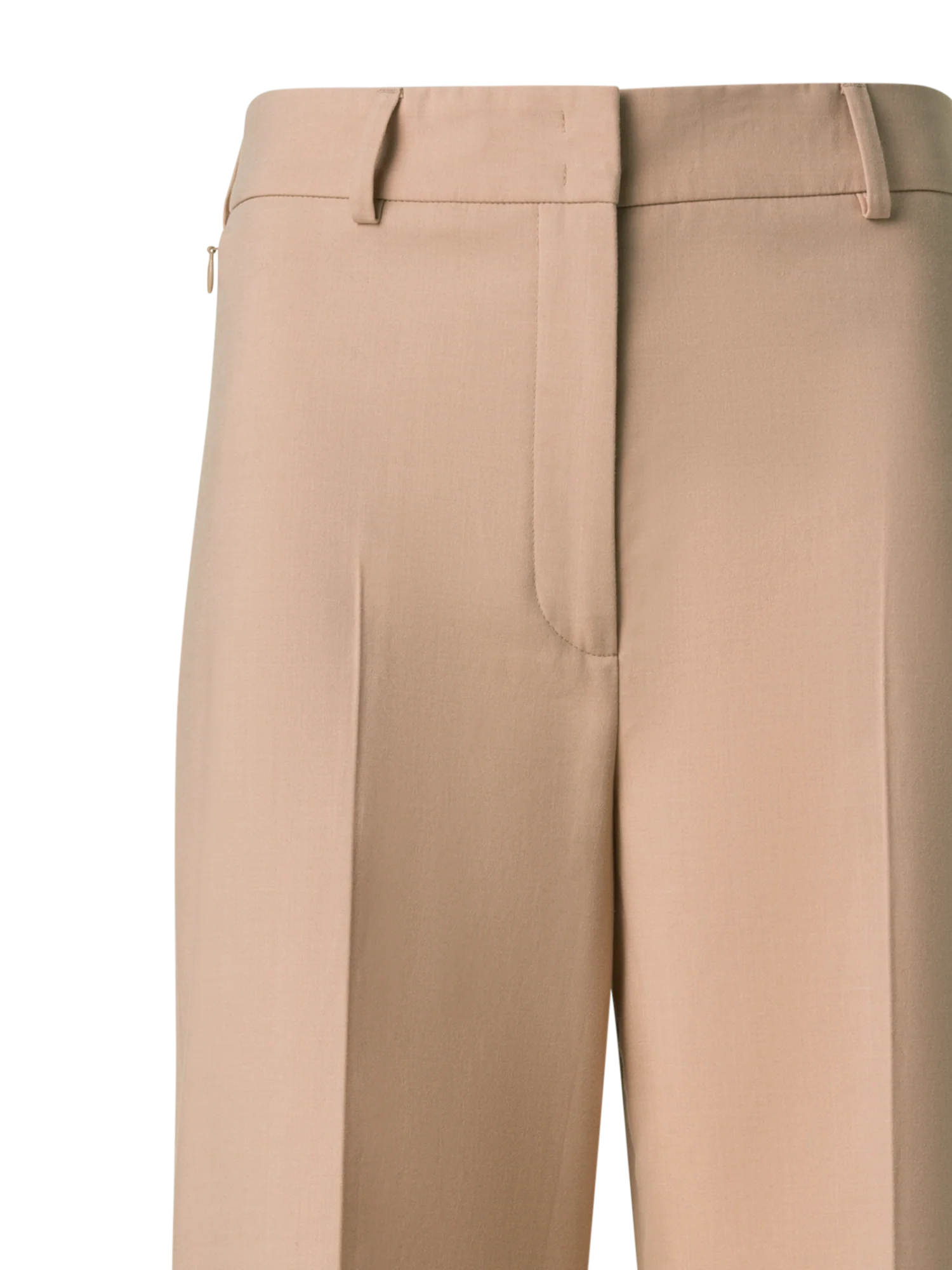Wide Straight Cotton Double-Face Pants - Image 4