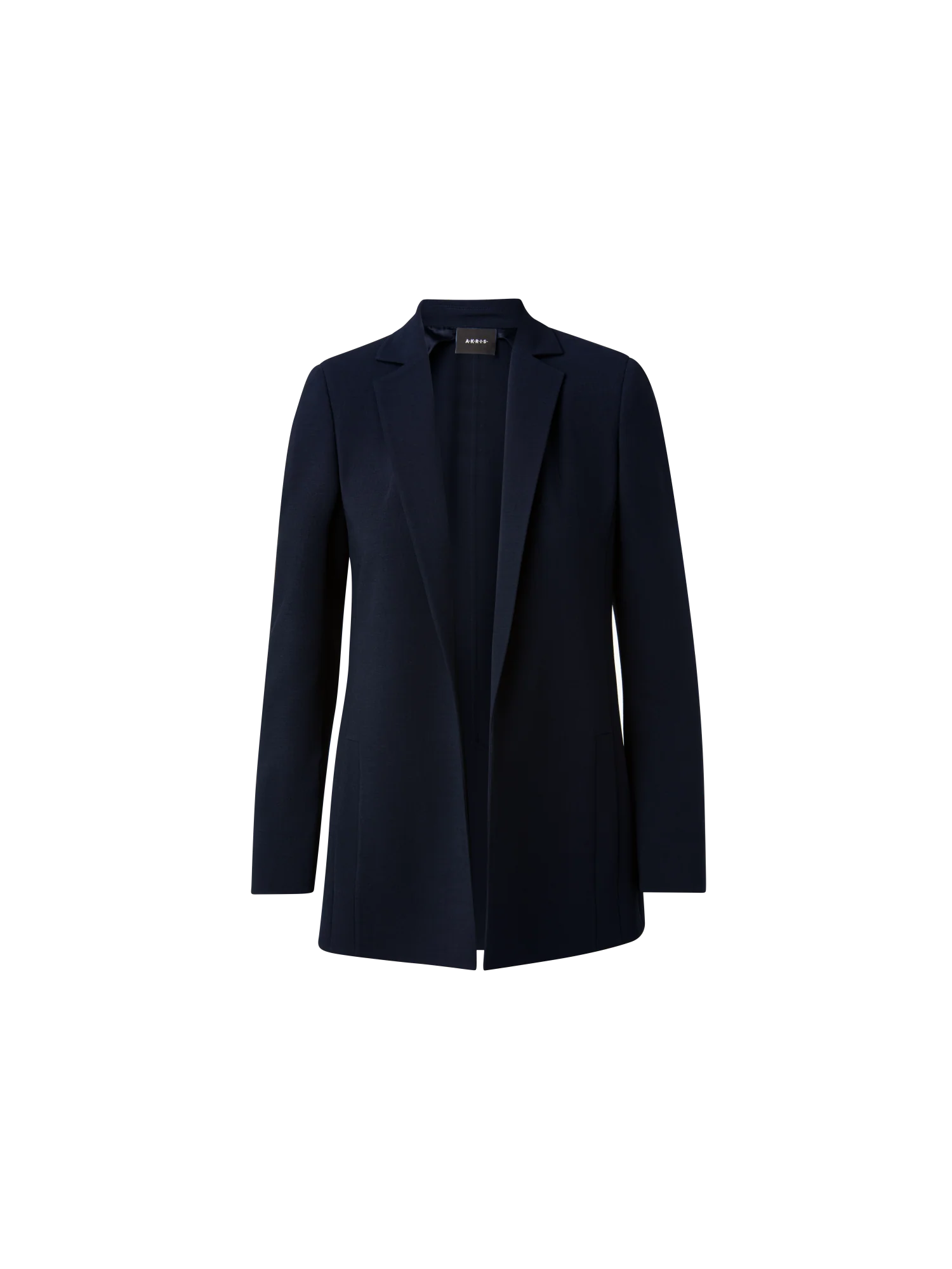 Wool Double-Face Blazer with Elongated Lapel