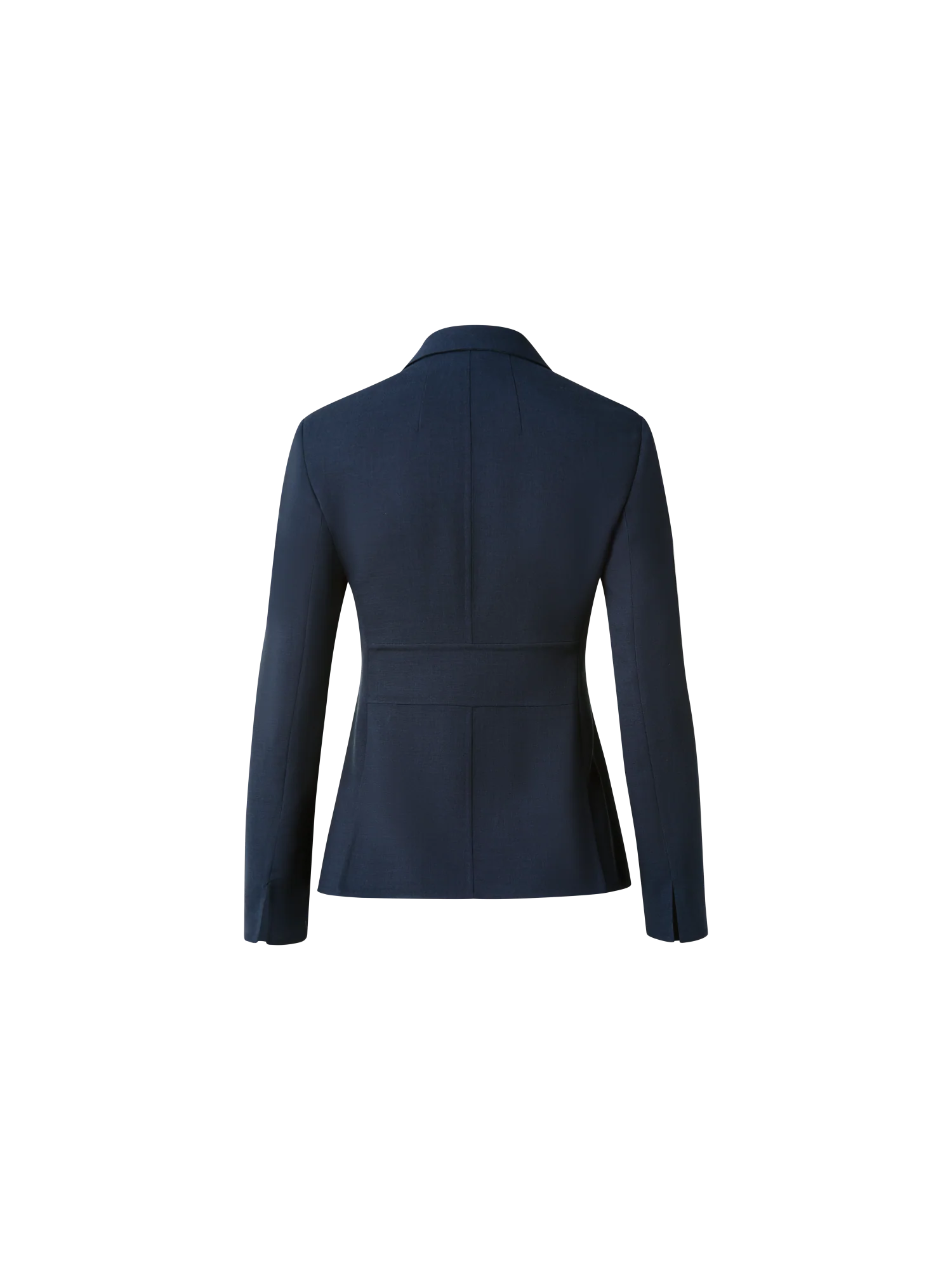 Wool Double-Face Blazer with Leather Collar - Image 3
