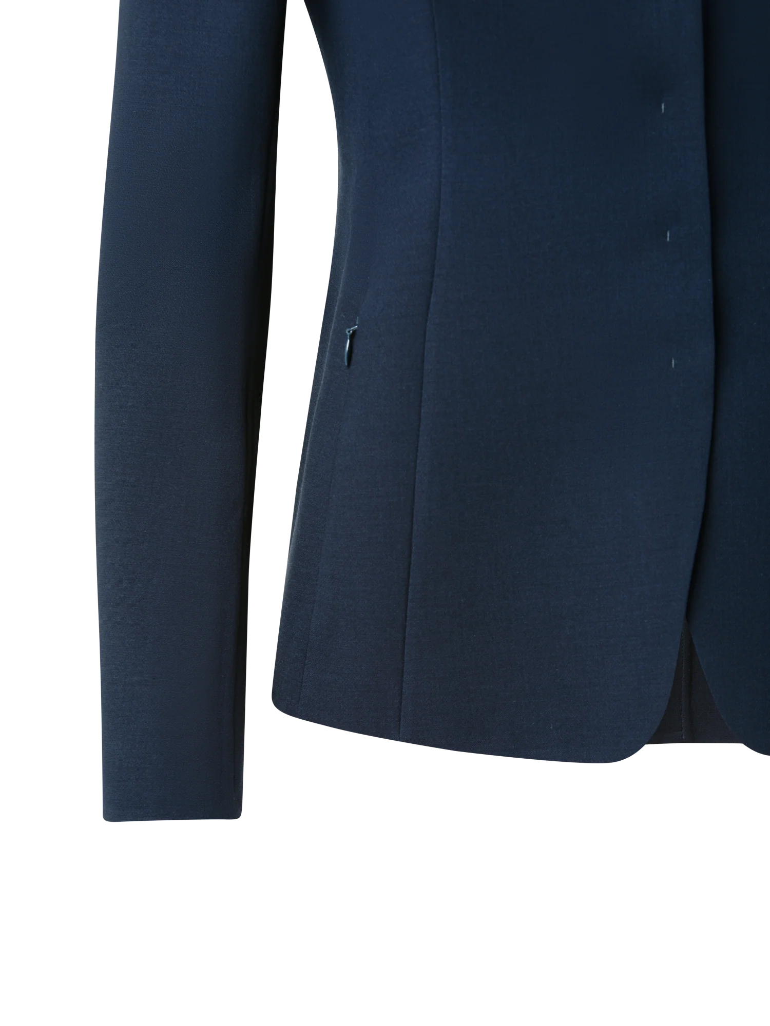Wool Double-Face Blazer with Leather Collar - Image 4