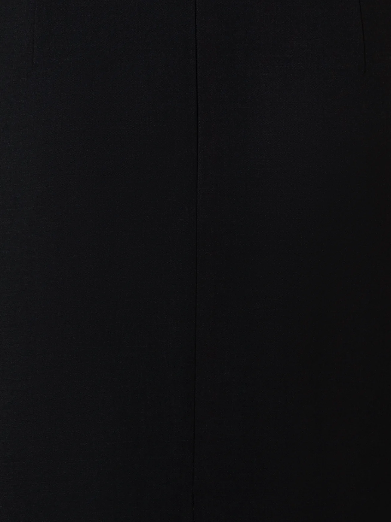 Wool Double-Face Wrap Effect Pencil Skirt - Image 6
