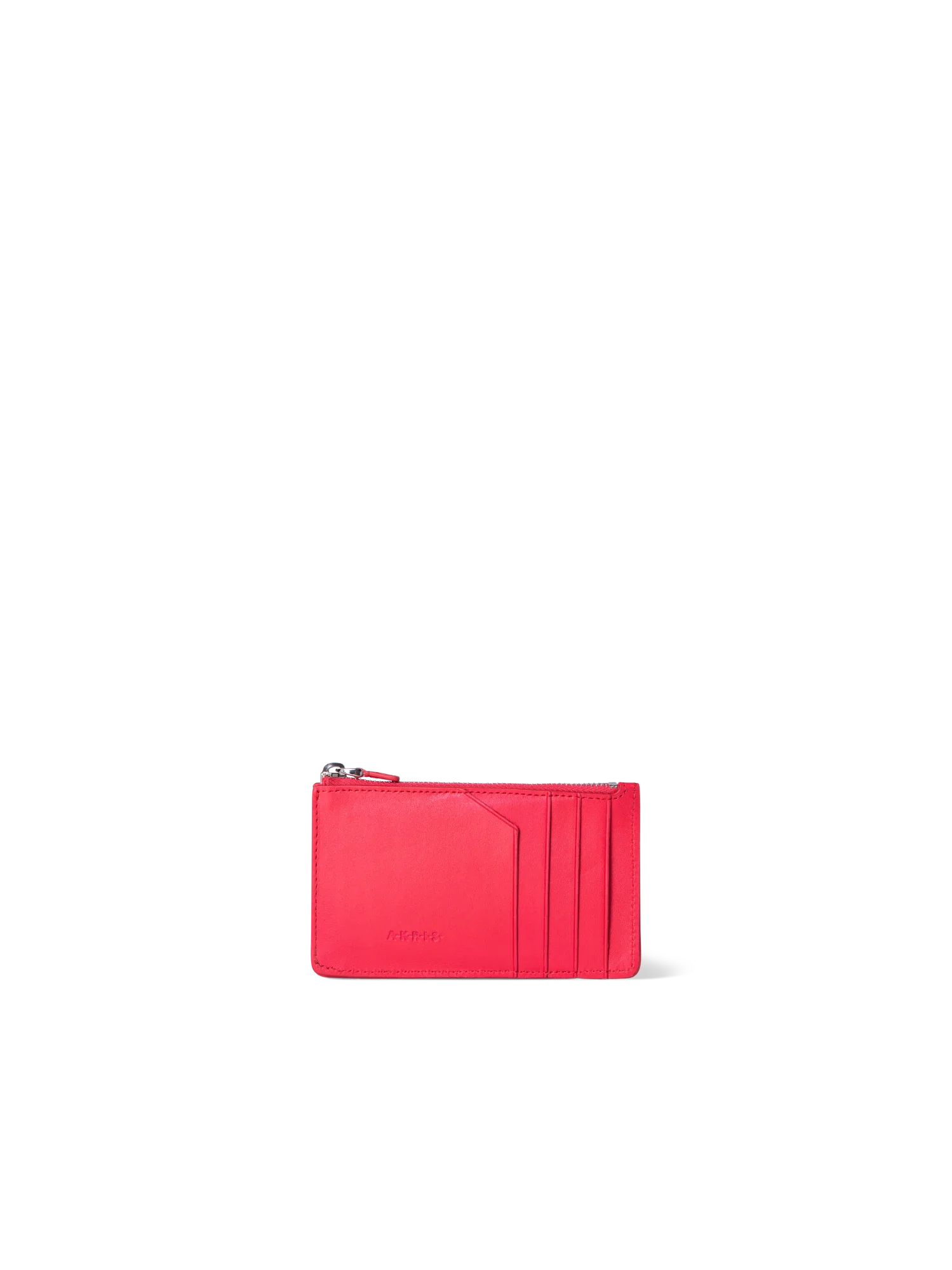 Zipped Card Holder in Horsehair and Leather - Image 2