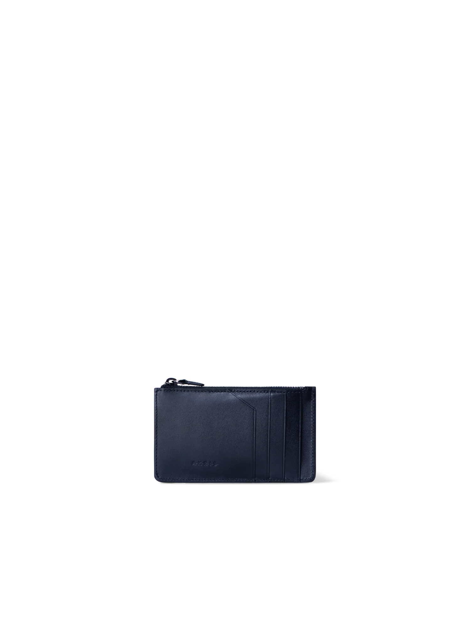 Zipped Card Holder in Horsehair and Leather - Image 2