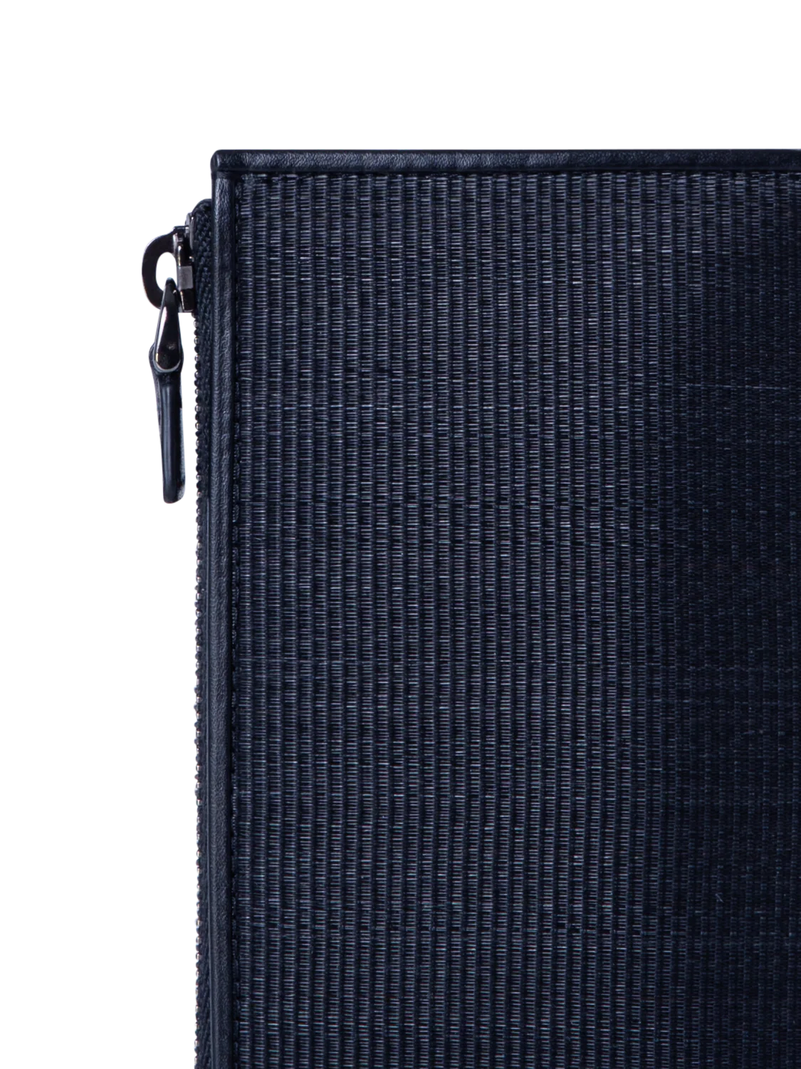 Zipped Card Holder in Horsehair and Leather - Image 3
