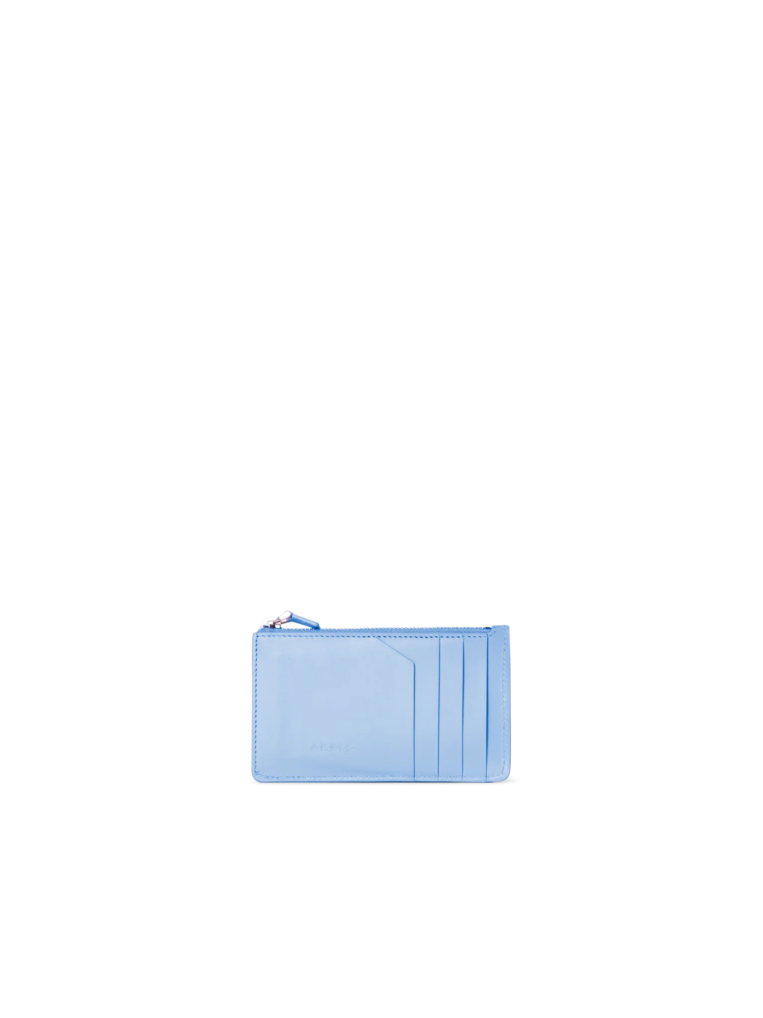 Zipped Card Holder in Horsehair and Leather - Image 2