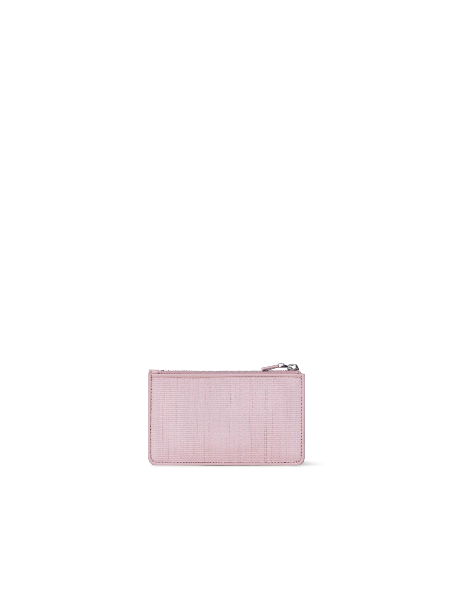 Zipped Card Holder in Horsehair and Leather