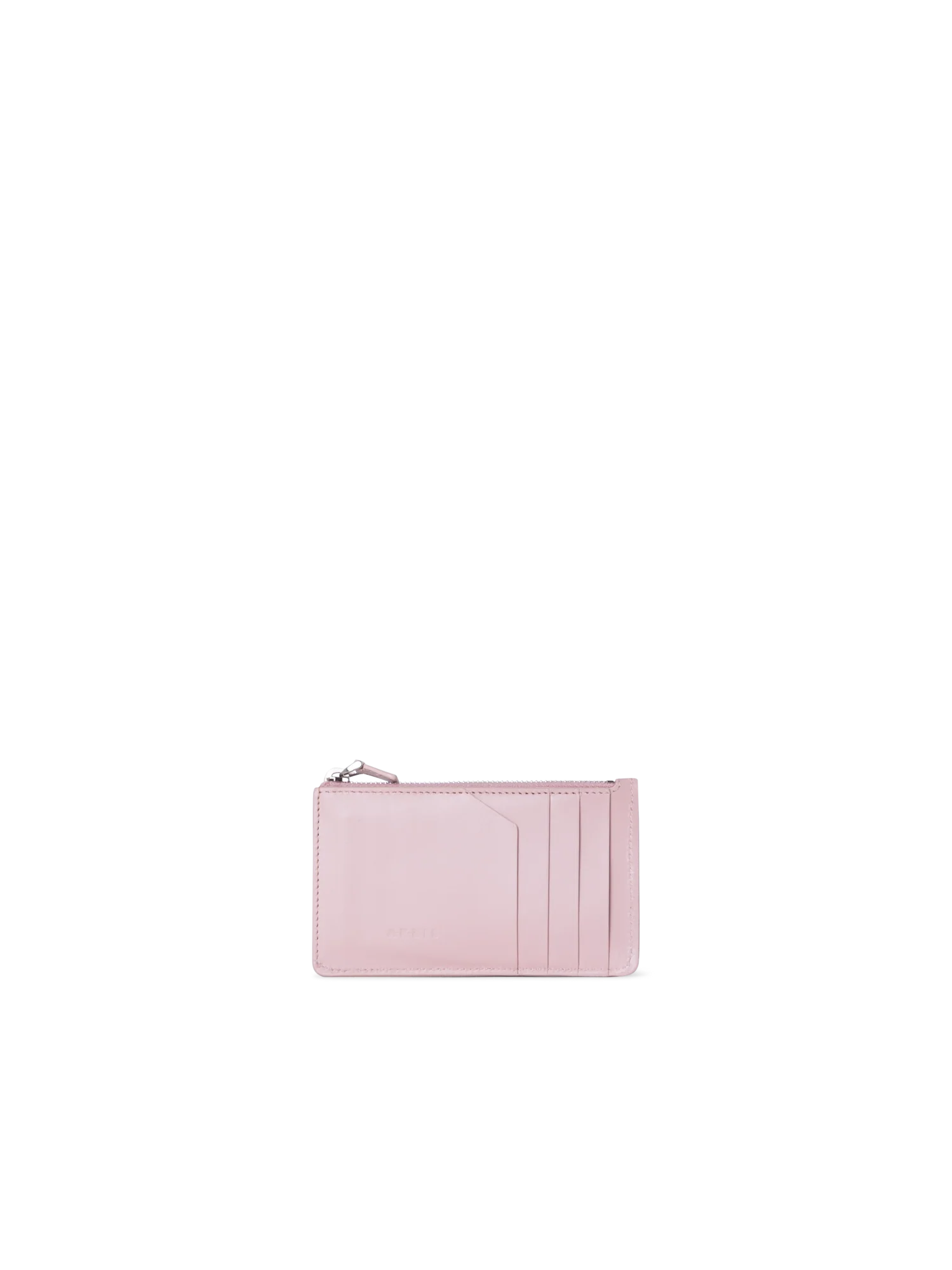 Zipped Card Holder in Horsehair and Leather - Image 2