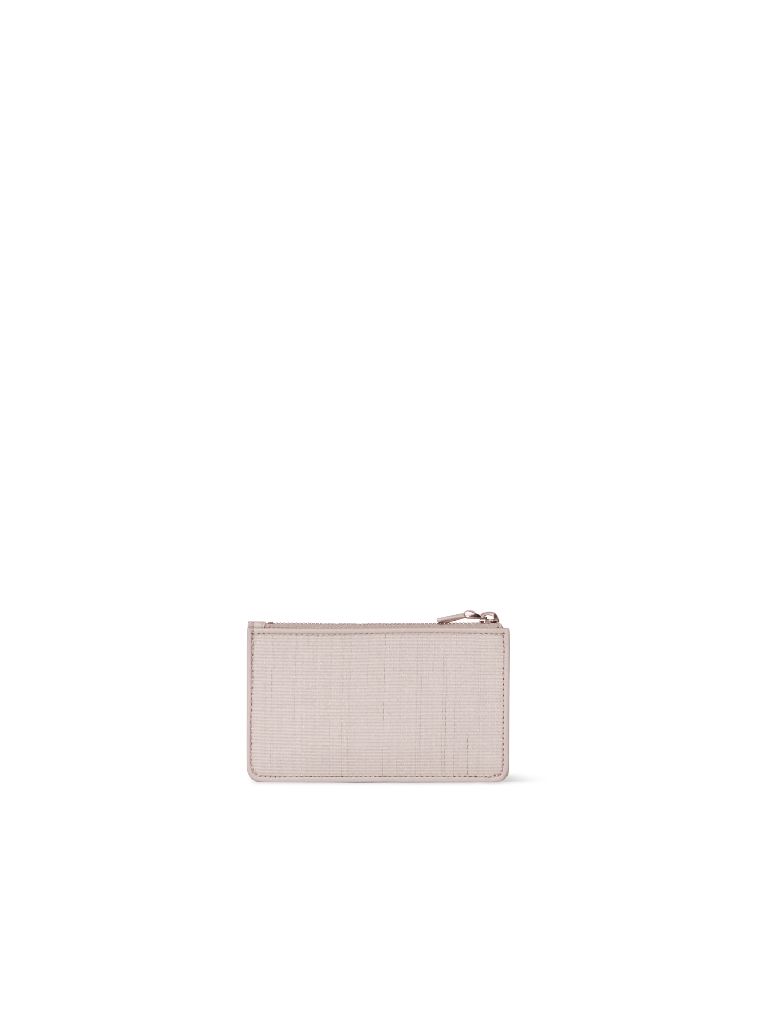 Zipped Card Holder in Horsehair and Leather