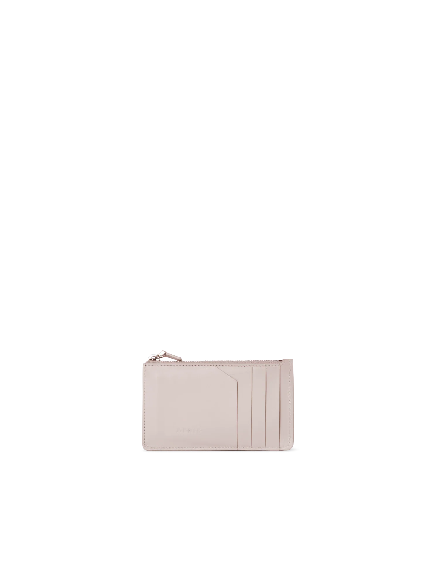 Zipped Card Holder in Horsehair and Leather - Image 2
